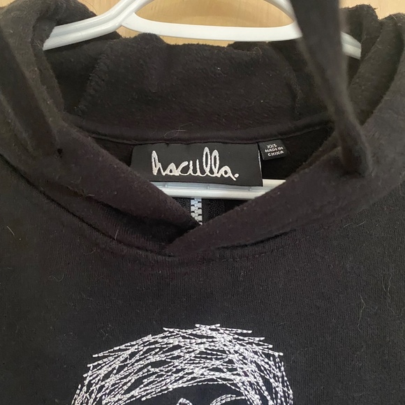 Men’s HACULLA hooded black sweatshirt. Men’s XXS. Like New Condition. No issues - Picture 4 of 9